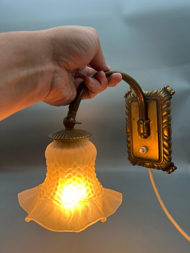 Jugendstil wandlampe messing - jugendstil,