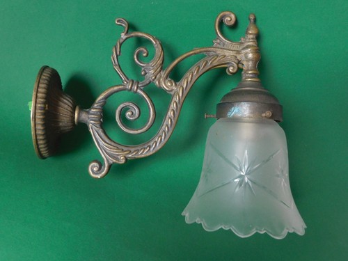 Sehr alt wandlampe messing mit - sehr,