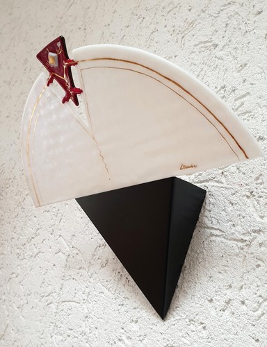 Art deco stil wandlampe - -,