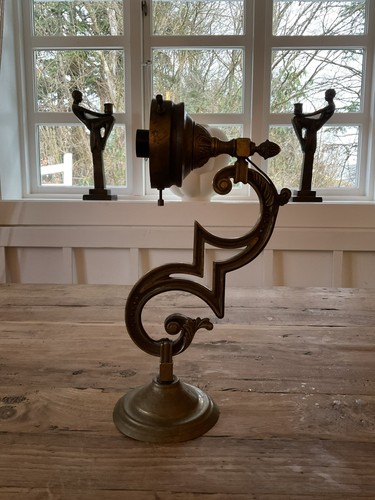 Bronze wandlampe jugendstil - bronze,